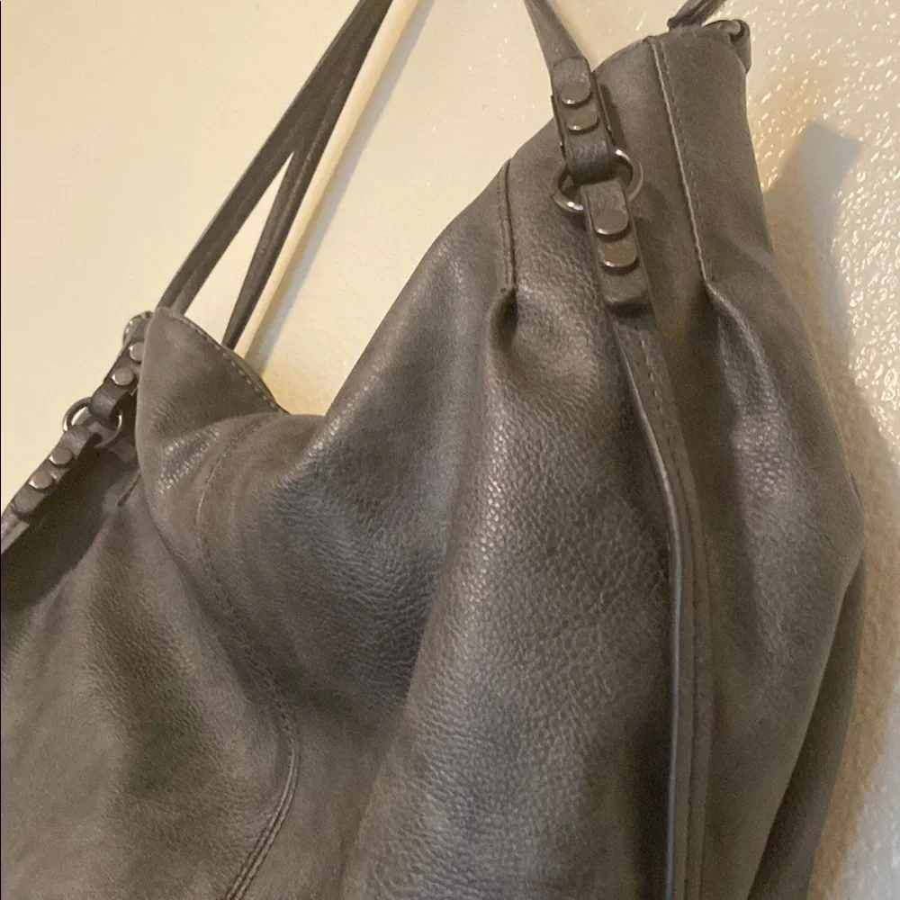 Gussaci Gray Hobo Bag